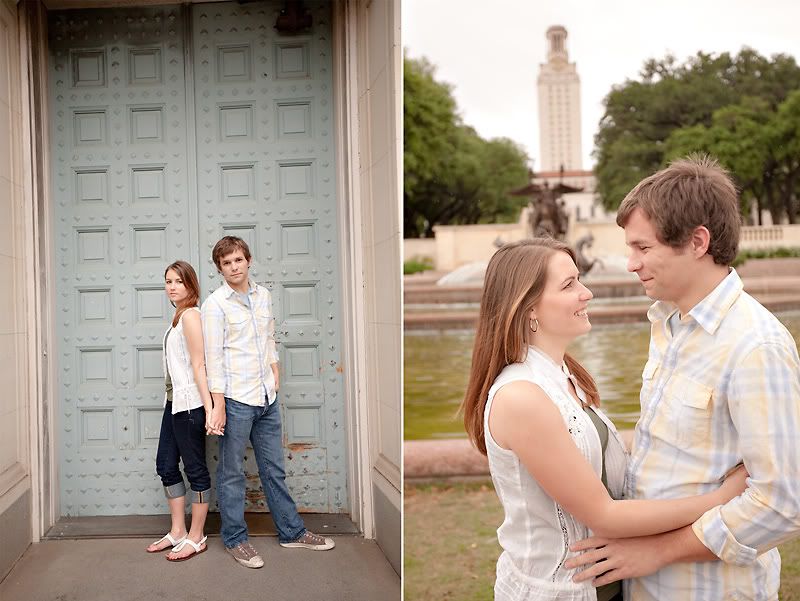 Courtney Sprague Photography Alison and Michael UT campus Engagement